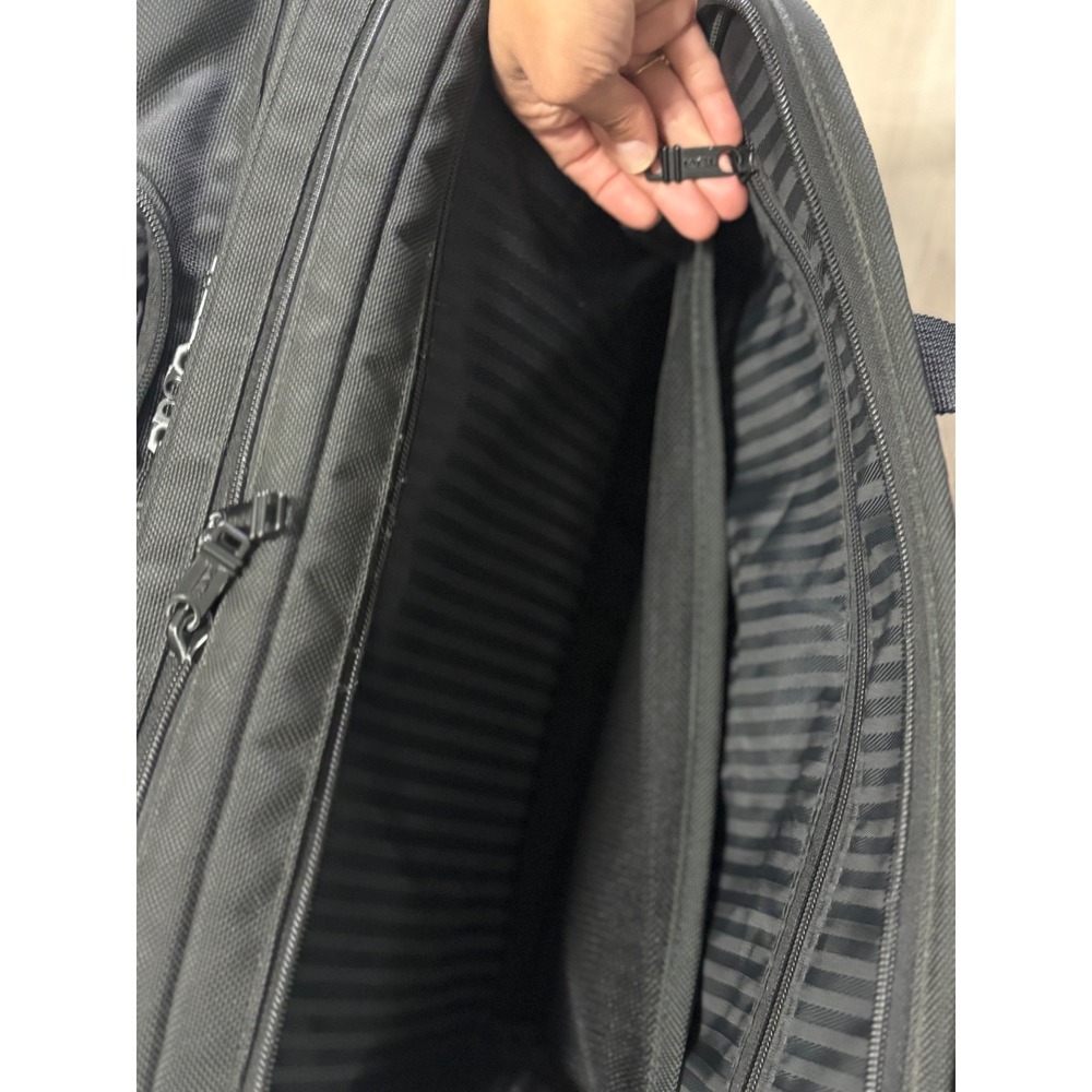 Tumi Alpha Deluxe Wheeled Briefcase Black Ballistic Nylon Laptop Bag 2207D3‎ - Picture 16 of 16